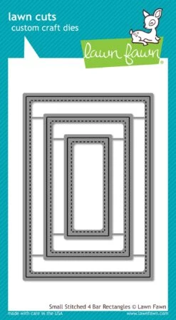 Small Stitched 4 Bar Rectangles