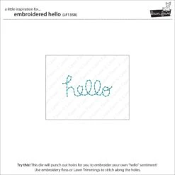 Embroidered Hello -Craftora Sale Store LF1358 EmbroideredHello2 25d62d79 0699 42a2 b0f7 2d31ec7501ea