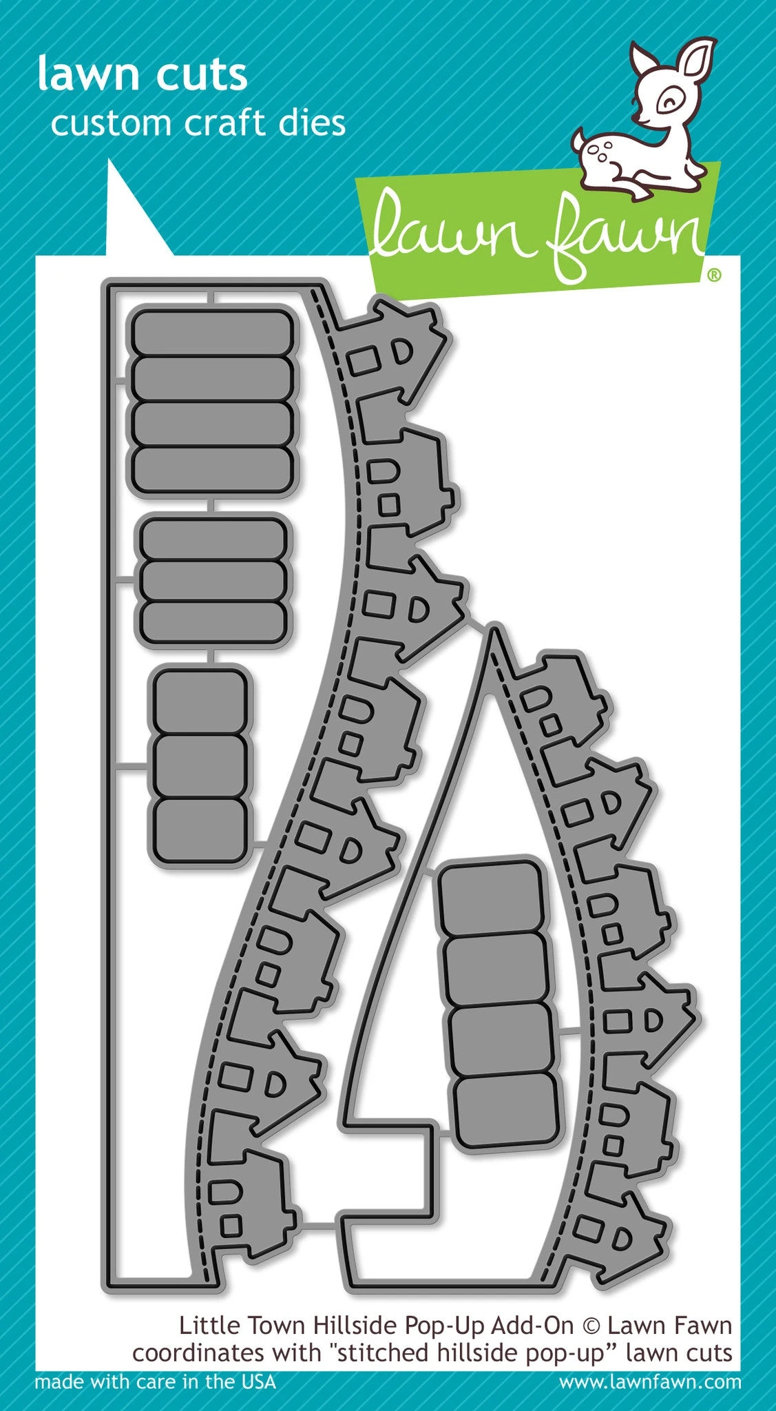 Little Town Hillside Pop-up Add-on - Lawn Fawn 1 Little Town Hillside Pop-up Add-on - Lawn Fawn