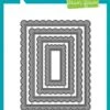 Stitched Scalloped Rectangle Frames