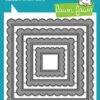 Stitched Scalloped Square Frames