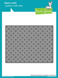Polka Heart Backdrop: Landscape - Lawn Fawn