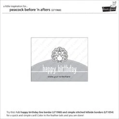 Birthday Before 'n Afters -Craftora Sale Store LF1960 PeacockBeforeNAfters2