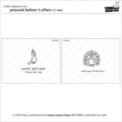 Birthday Before 'n Afters -Craftora Sale Store LF1960 PeacockBeforeNAfters3