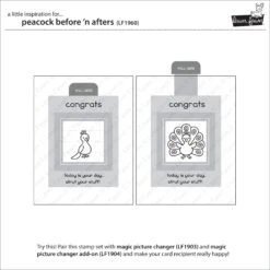 Birthday Before 'n Afters -Craftora Sale Store LF1960 PeacockBeforeNAfters5