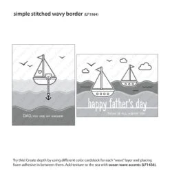 Stitched Simple Wavy Borders -Craftora Sale Store LF1984 StitchedSimpleWavyBorder4