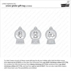 Snow Globe Gift Tag -Craftora Sale Store LF2056 SnowGlobeGiftTag2