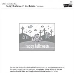 Happy Halloween Line Border -Craftora Sale Store LF2061 HappyHalloweenLineBorder2