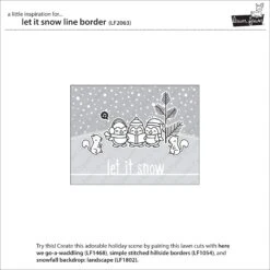 Let It Snow Line Border - Lawn Fawn -Craftora Sale Store LF2063 LetItSnowLineBorder2 1