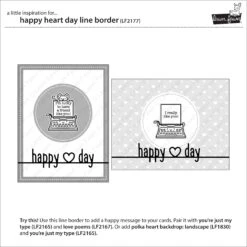 Happy Heart Day Line Border 12 Happy Heart Day Line Border -Craftora Sale Store LF2177 HappyHeartLineBorder2