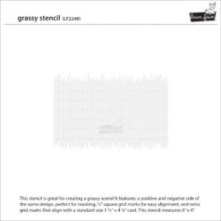 Grassy Stencil -Craftora Sale Store LF2249 GrassyStencil2