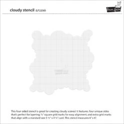 Cloudy Stencil -Craftora Sale Store LF2250 CloudyStencil2