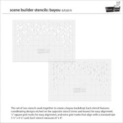 Scene Builder Stencils: Bayou -Craftora Sale Store LF2251 SceneBuilderStencilsBayou2