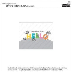 Oliver's Stitched ABCs -Craftora Sale Store LF2261 OliversStitchedABCs2
