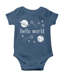 Hello World Onesie (6 - 12 Months) - Lawn Fawn