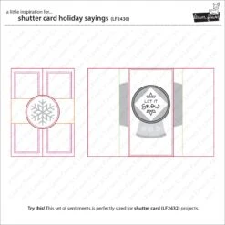 Shutter Card Holiday Sayings 14 Shutter Card Holiday Sayings -Craftora Sale Store LF2430 ShutterCardHolidaySayings2