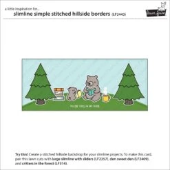 Slimline Simple Stitched Hillside Borders -Craftora Sale Store LF2443 SlimlineSimpleStitchedHillsideBorders2