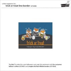 Trick Or Treat Line Border -Craftora Sale Store LF2448 TrickOrTreatLineBorder2