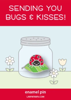 Hey Lady Enamel Pin - Lawn Fawn