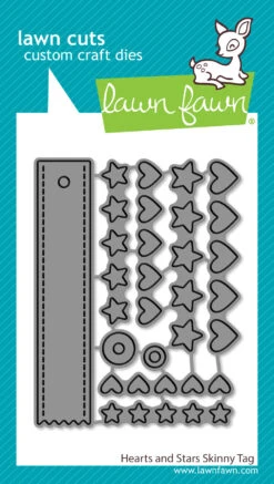 Hearts And Stars Skinny Tag
