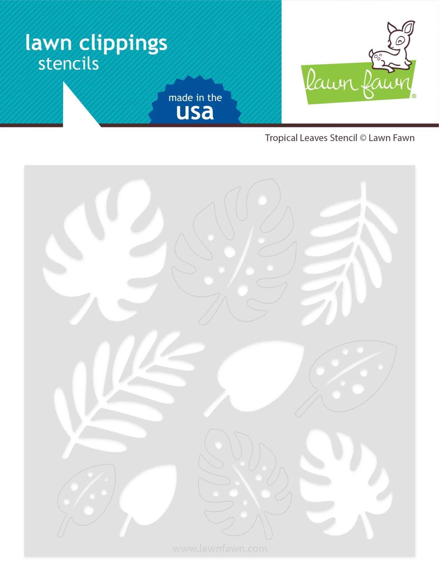 Tropical Leaves Stencil 1 Tropical Leaves Stencil