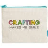 Zipper Pouch - Crafting Makes Me Smile - Lawn Fawn