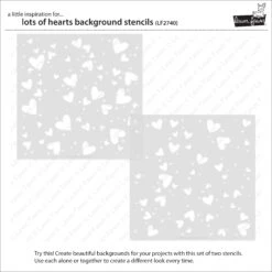 Lots Of Hearts Background Stencils -Craftora Sale Store LF2740 LotsOfHeartsBackgroundStencils2