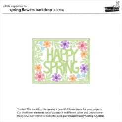 Spring Flowers Backdrop -Craftora Sale Store LF2818 SpringFlowersBackdrop2 sml