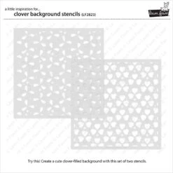 Clover Background Stencils -Craftora Sale Store LF2823 CloverBackgroundStencils2 sml