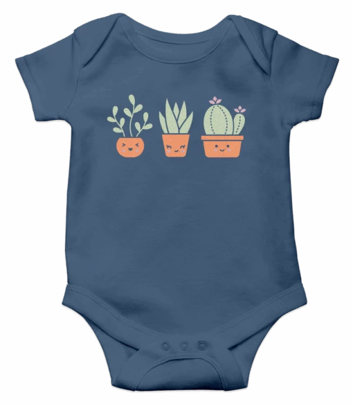 Happy Succulents Onesie (3-6m) - Lawn Fawn