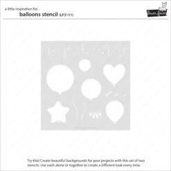 Balloons Stencil -Craftora Sale Store LF3111 BalloonsStencil2