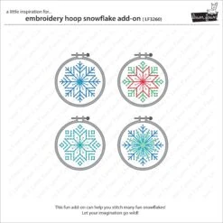 Embroidery Hoop Snowflake Add-on -Craftora Sale Store LF3260 EmbroideryHoopSnowflakeAddOn2