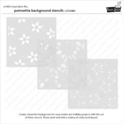 Poinsettia Background Stencils -Craftora Sale Store LF3280 PoinsettiaBackgroundStencils2