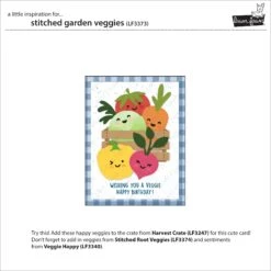 Stitched Garden Veggies 18 Stitched Garden Veggies -Craftora Sale Store LF3373 StitchedGardenVeggies2