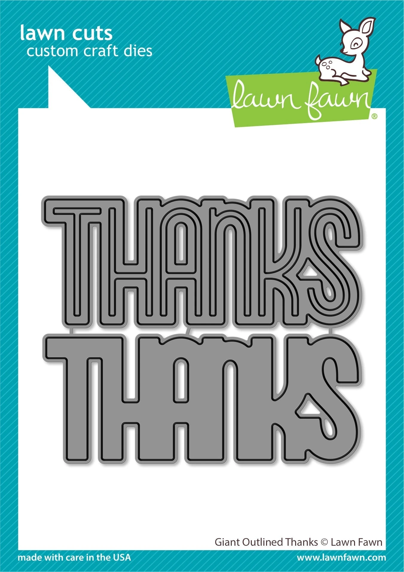 Giant Outlined Thanks 1 Giant Outlined Thanks