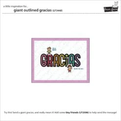 Giant Outlined Gracias -Craftora Sale Store LF3448 GiantOutlinedGracias2