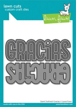 Giant Outlined Gracias