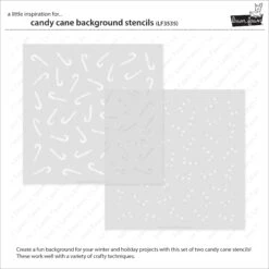 Candy Cane Background Stencils -Craftora Sale Store LF3535 CandyCaneBackdropStencils2