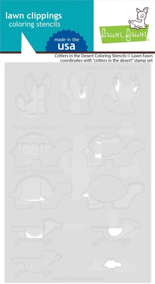 Critters In The Desert Coloring Stencils
