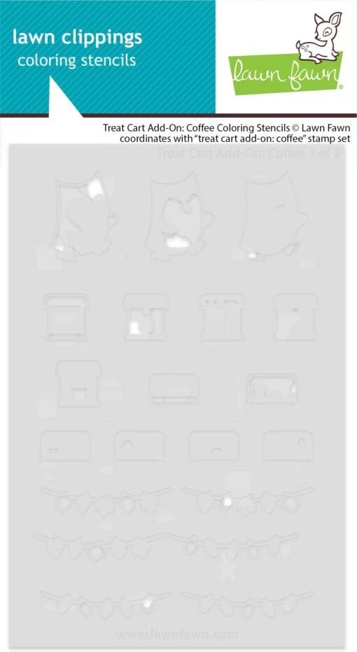 Treat Cart Add-on: Coffee Coloring Stencils