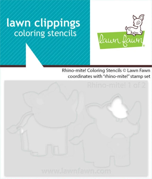 Rhino-mite! Coloring Stencils