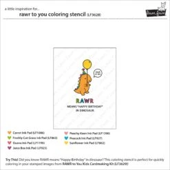Rawr To You Coloring Stencil -Craftora Sale Store LF3628 RAWRToYouColoringStencil4 e34632b4 3165 4fea b175 af19a28d2aca