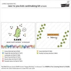 Rawr To You Kids Cardmaking Kit -Craftora Sale Store LF3629 RAWRToYouKidsCardmakingKit3