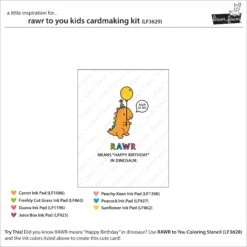 Rawr To You Kids Cardmaking Kit -Craftora Sale Store LF3629 RAWRToYouKidsCardmakingKit4
