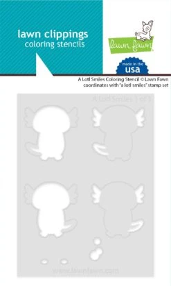 A Lotl Smiles Coloring Stencil