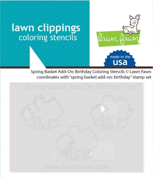 Spring Basket Add-on: Birthday Coloring Stencils