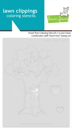 Heart Tree Coloring Stencils