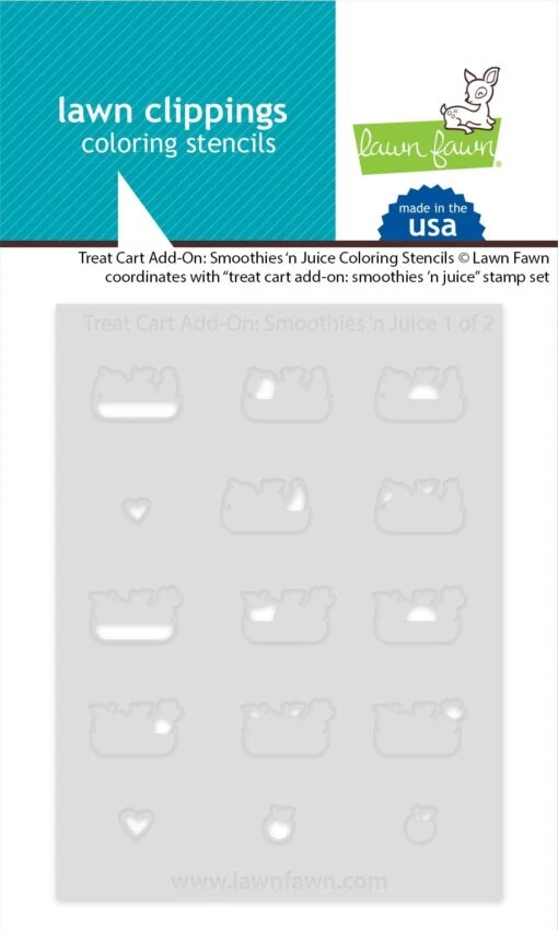 Treat Cart Add-on: Smoothies 'n Juice Coloring Stencils