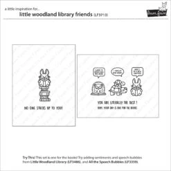 Little Woodland Library Friends -Craftora Sale Store LF3713 LittleWoodlandLibraryFriends2