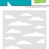 Stratus Cloud Background Stencil